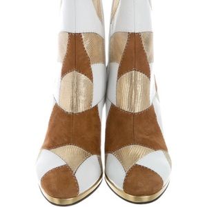 RODARTE Patchwork ankle boots